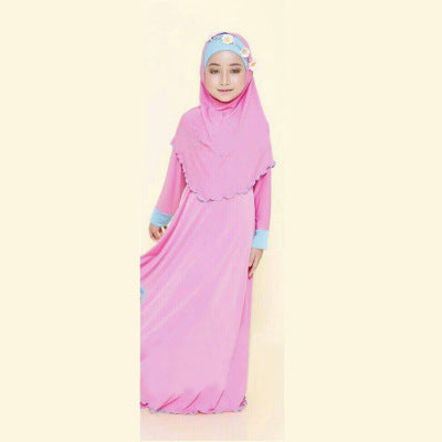 Girl Abaya colorful. Muslim girl dress