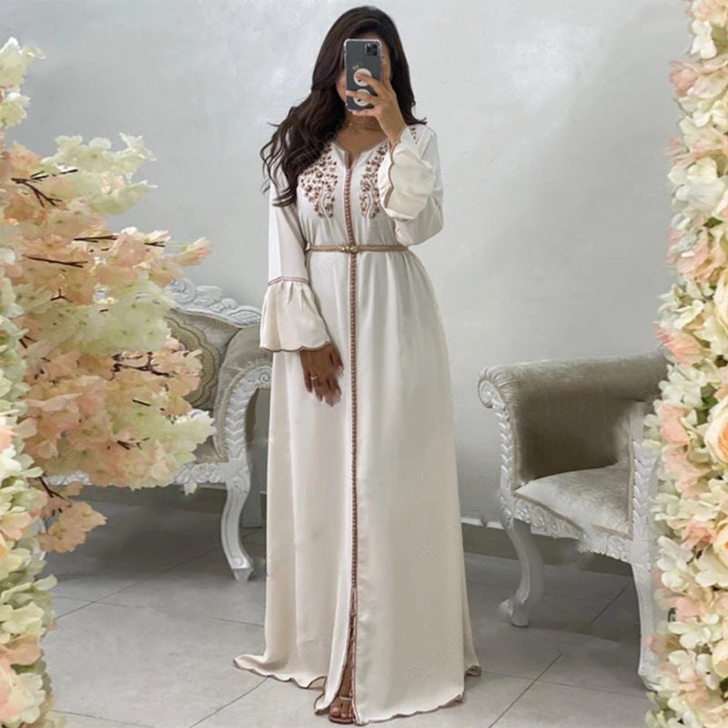 Women's Fashion Pearl Robe Dress