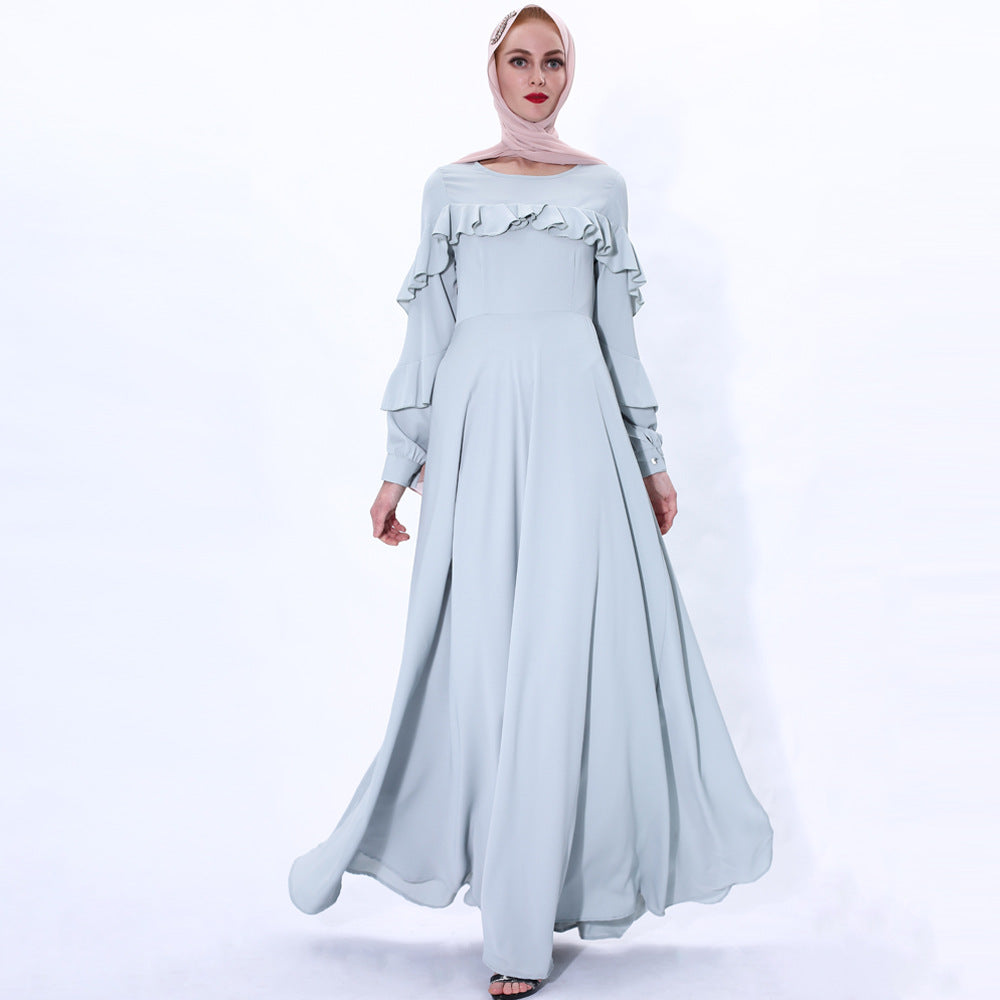 Fairy Long Skirt Muslim Women's Dress With Big Swing