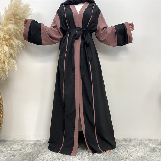 Women's Fashion Casual Splicing Cardigan Robe