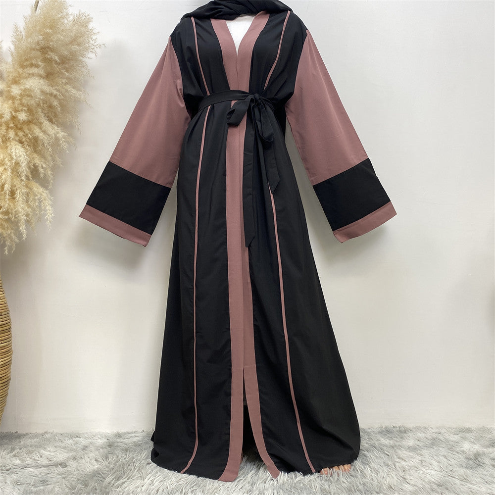 Women's Fashion Casual Splicing Cardigan Robe