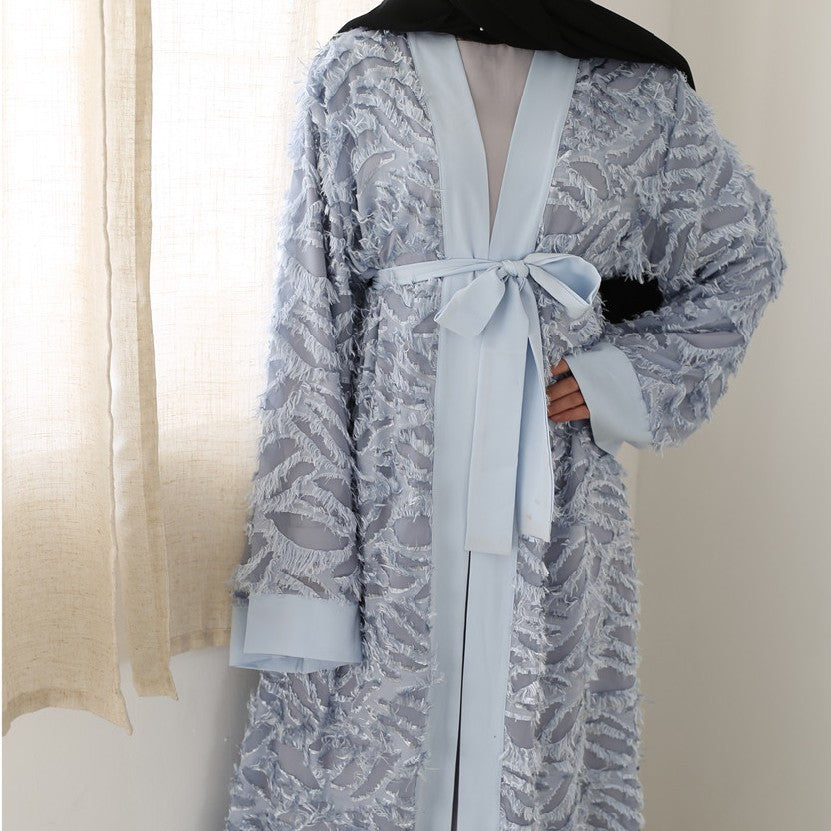 Europe And The United States New Fashion 3D Tassel Robe Cardigan