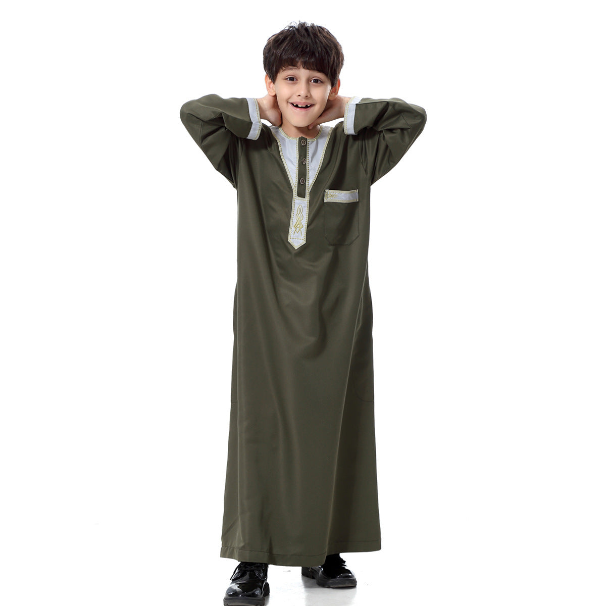 Middle East Youth Boy Robe/Thobe Ethnic Style African Ethnic Style