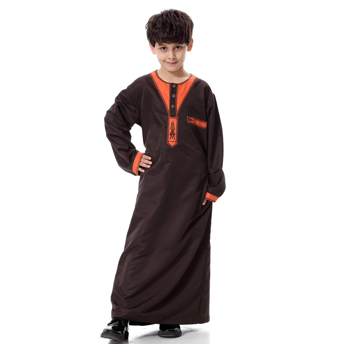 Middle East Youth Boy Robe/Thobe Ethnic Style African Ethnic Style