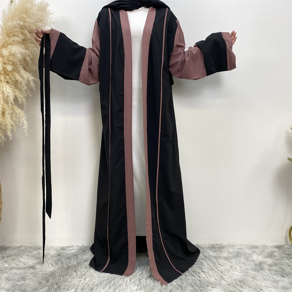 Women's Fashion Casual Splicing Cardigan Robe