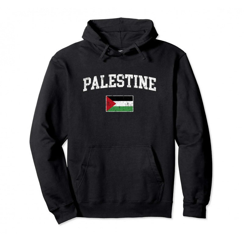 Cotton Palestine Pullover Hoodie Warm Hoodie Fashion Hip Hop Street Wear Pullover Men Women Casual Sweatshirt