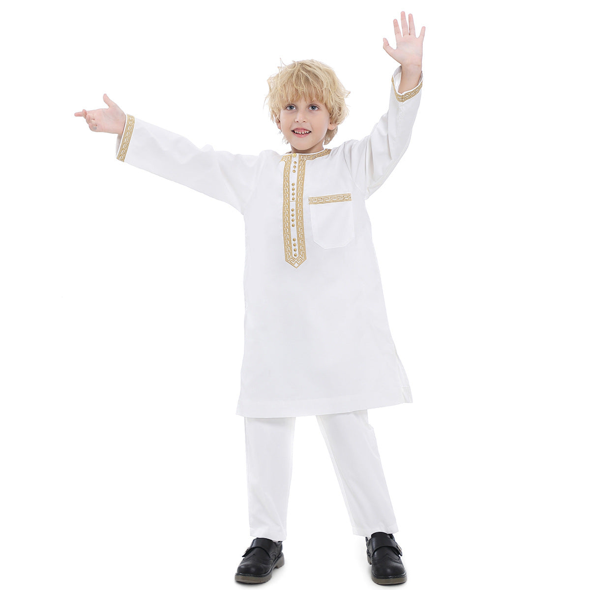 Muslim Boy Embroidered kurta Pyjama