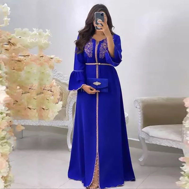 Women's Fashion Pearl Robe Dress