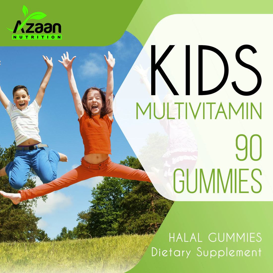 Azaan Nutrition's Halal Kids Multi-Vitamin Gummies 90ct