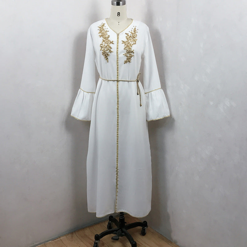 Women's Fashion Pearl Robe Dress