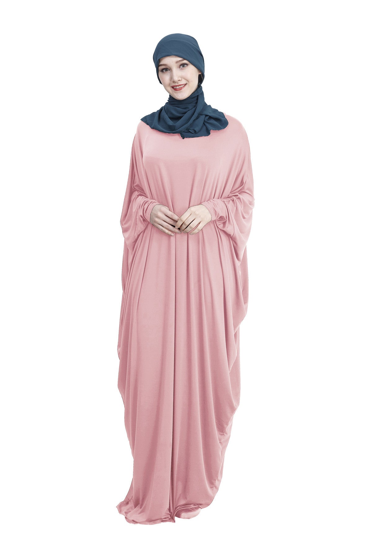 Arab Muslim Casual Clothing Multi-color Bat Sleeve Robe, Abaya